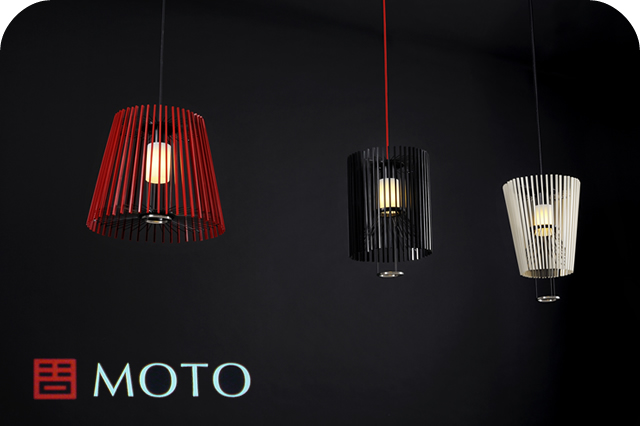 日吉屋の和風照明「MOTO」 φ420x345